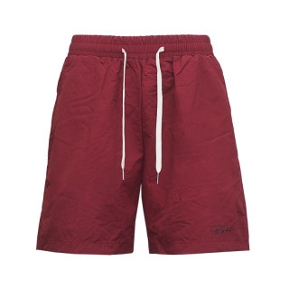 SCRIPT NYLON SHORTS BURGUNDY