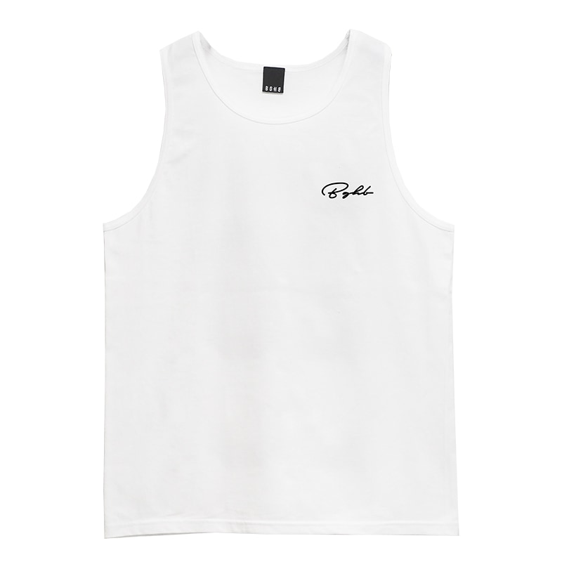 SCRIPT TANKTOP【WHT】 | BAGARCH