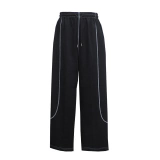 STITCH PANTS BLK