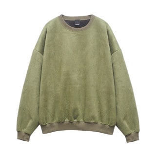 SUEDE PULLOVER OLIVE