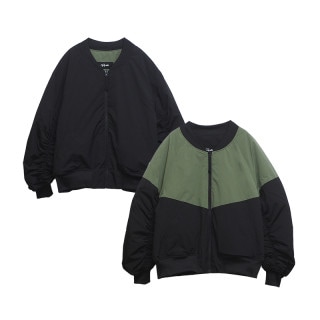 REVERSIBLE BOMBER JKT BLK