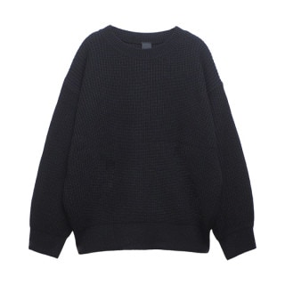 KNIT PULLOVER BLK