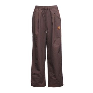 NYLON LINE PANTS BROWN