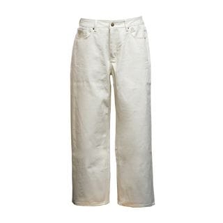 WIDE COLOR DENIM PANTS ��IVORY��