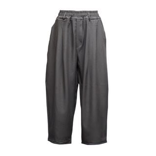 WIDE SLACKS PANTS��GRAY��