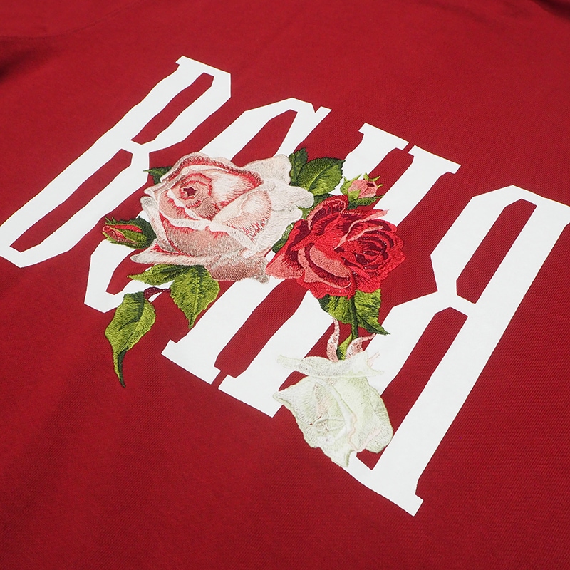 ROSE ZIP HOODIE ��BURGUNDY��