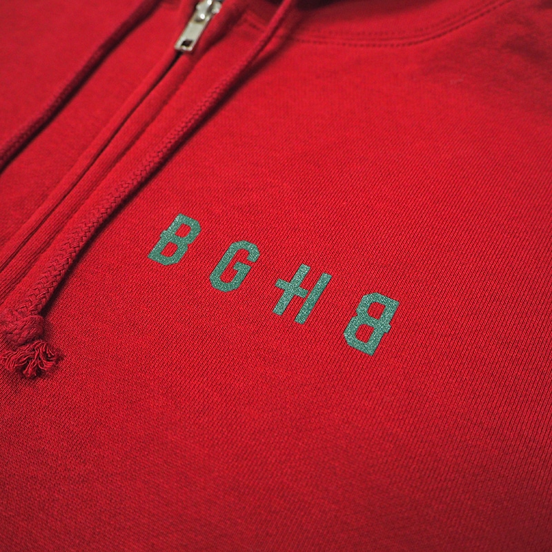 ROSE ZIP HOODIE ��BURGUNDY��