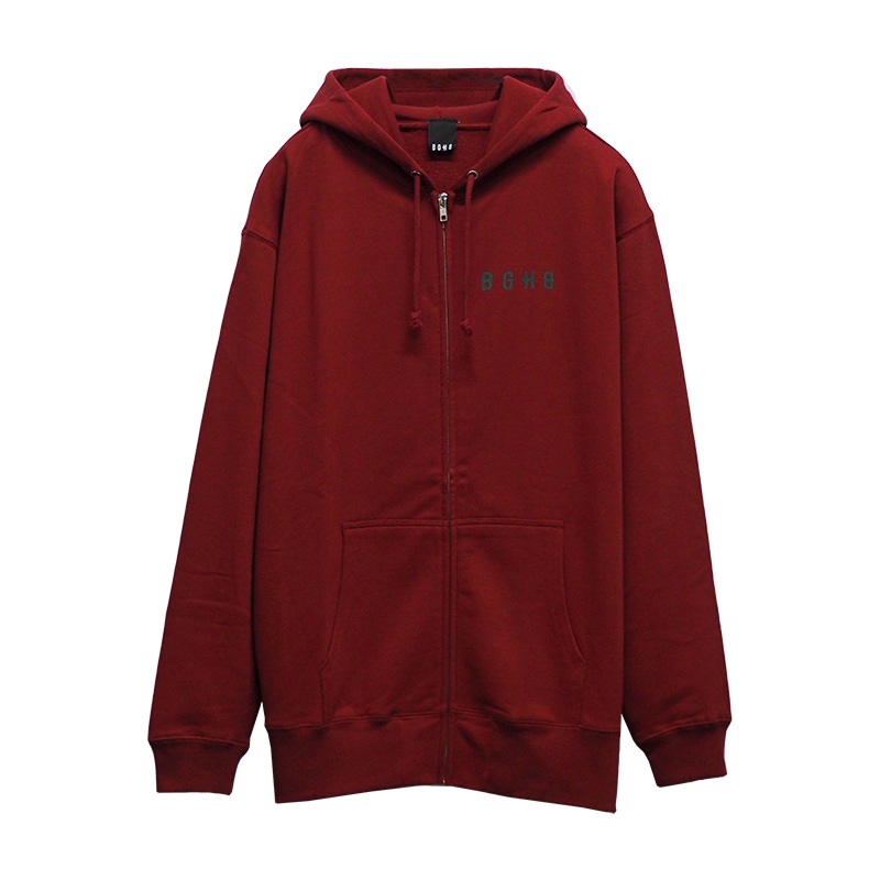 ROSE ZIP HOODIE ��BURGUNDY��