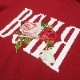 ROSE ZIP HOODIE ��BURGUNDY��