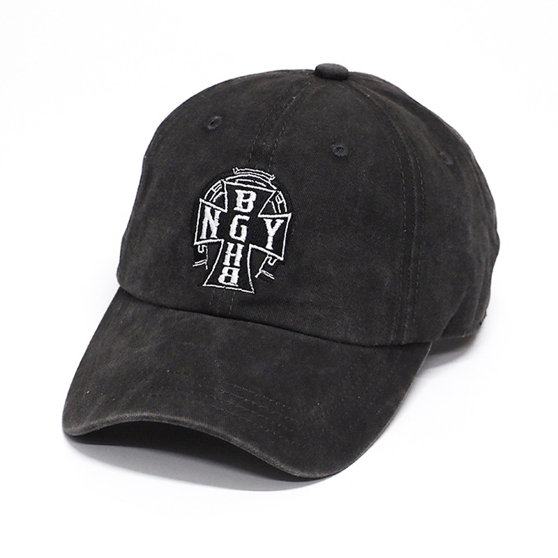 WASHED 6 PANEL CAP -CROSS-