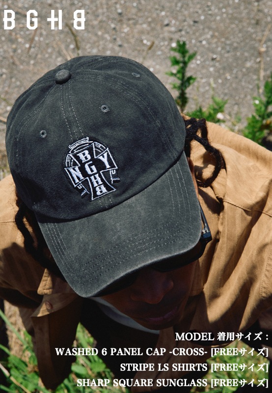 WASHED 6 PANEL CAP -CROSS-