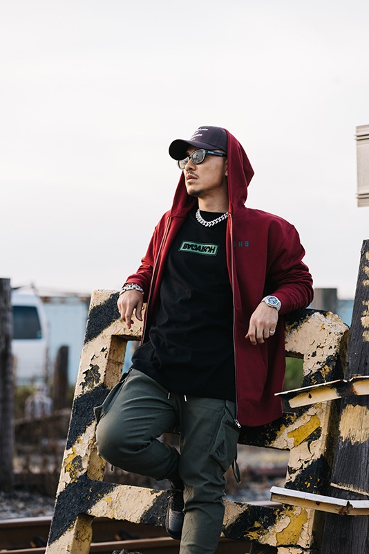 ROSE ZIP HOODIE ��BLK��