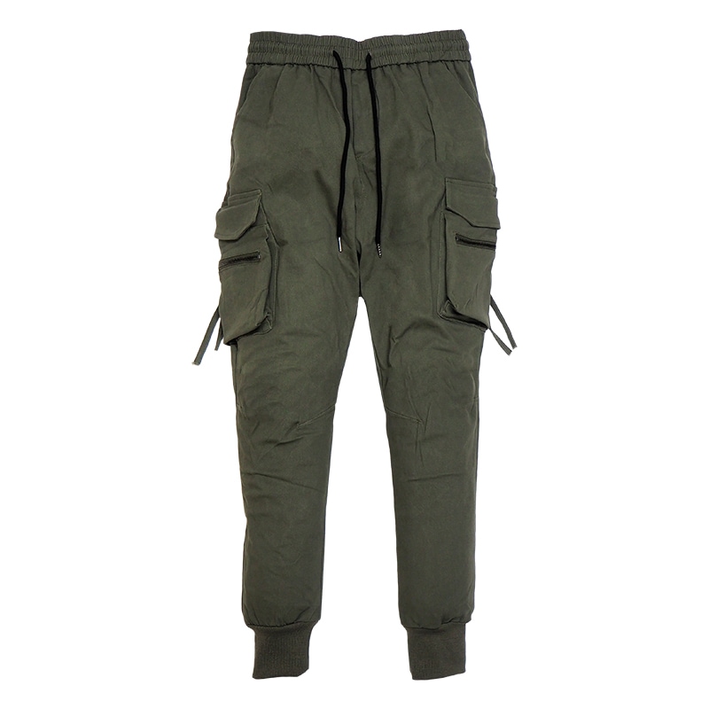 CARGO ZIP JOGGER PANTS ��OLIVE��