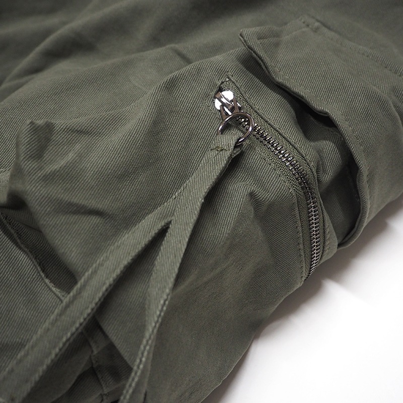 CARGO ZIP JOGGER PANTS ��OLIVE��