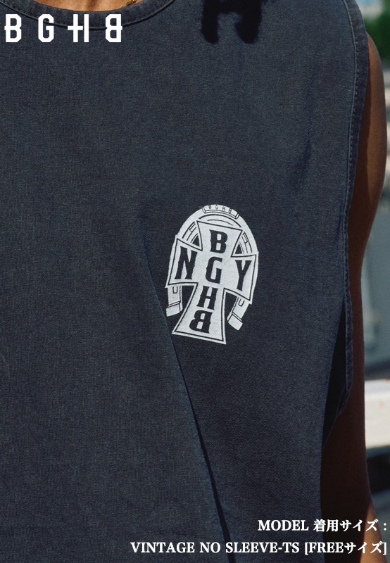 VINTAGE NO SLEEVE-TS��VINTAGE GRAY��