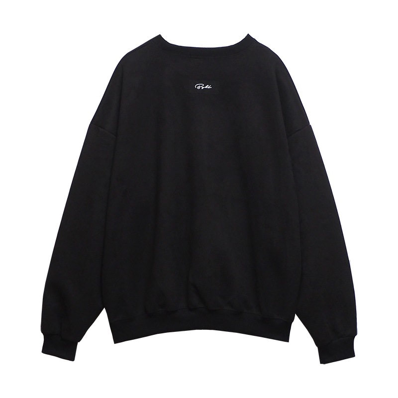 SUEDE PULLOVER ��BLK��
