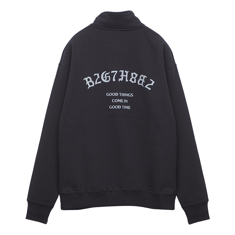 HALF ZIP SWEAT ��BLK��