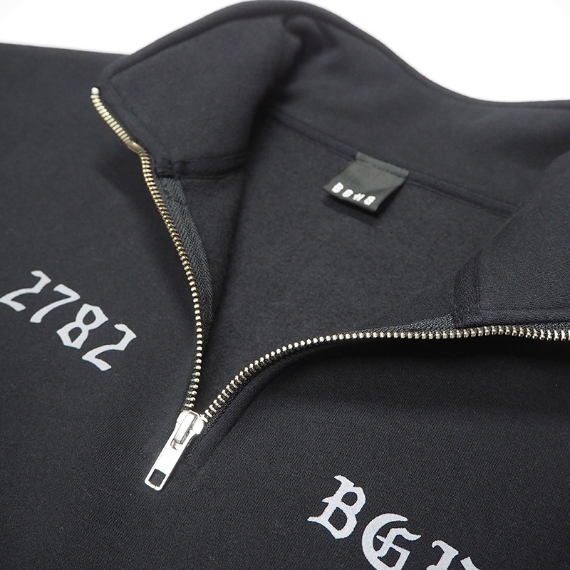 HALF ZIP SWEAT ��BLK��