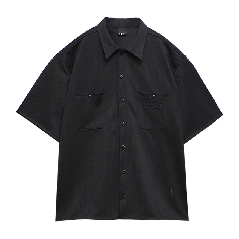 BGHB MESH SHIRTS��BLK��