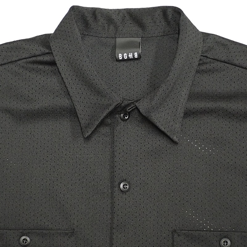 BGHB MESH SHIRTS��BLK��