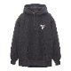 VINTAGE CROSS HOODIE WASHED BLK