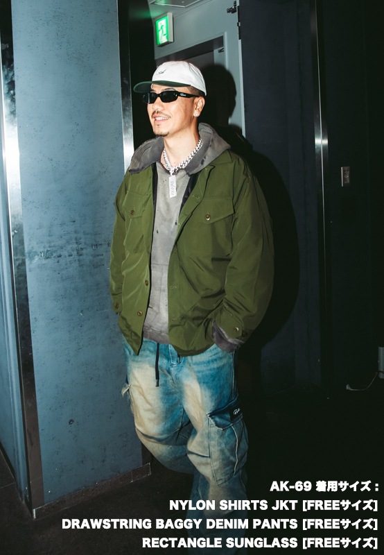 NYLON SHIRTS JKT ��OLIVE��