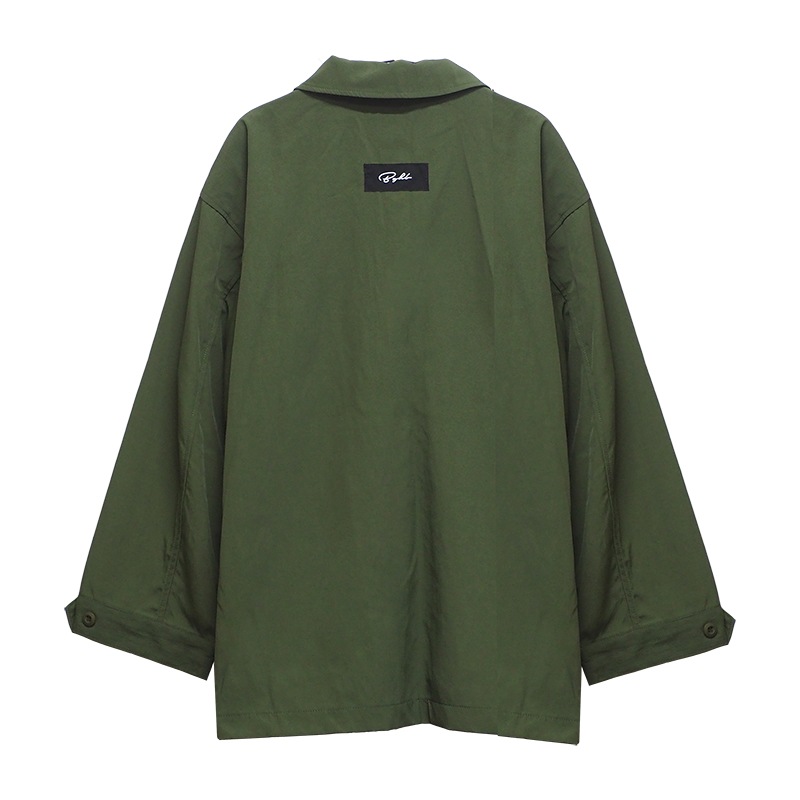 NYLON SHIRTS JKT ��OLIVE��