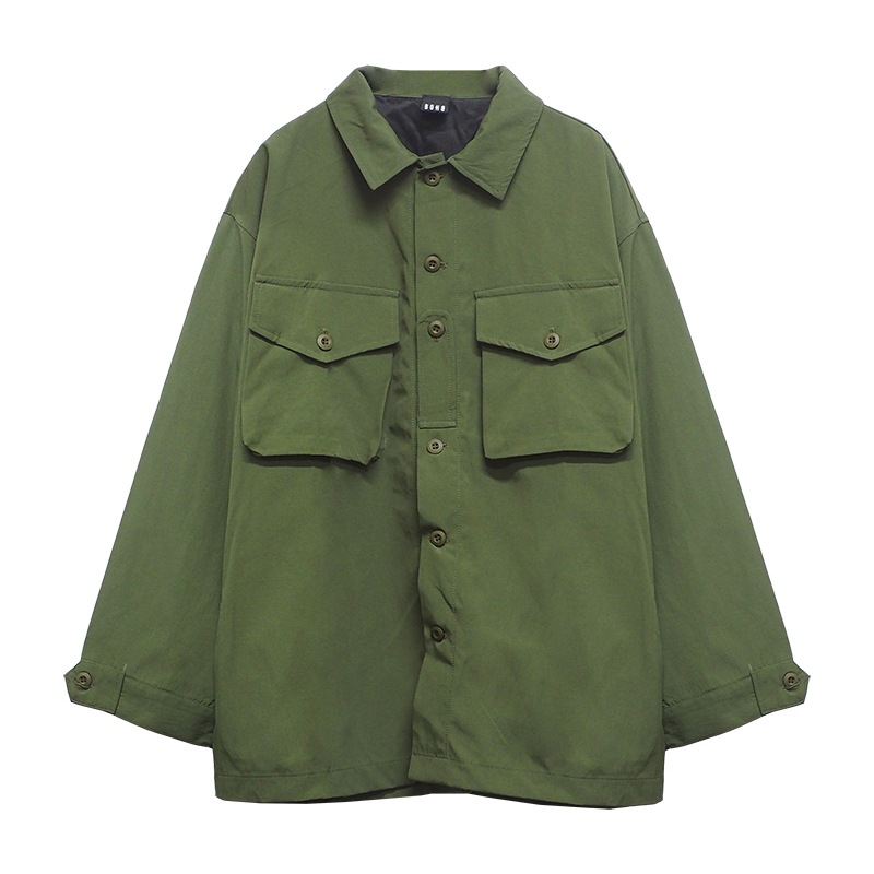 NYLON SHIRTS JKT ��OLIVE��