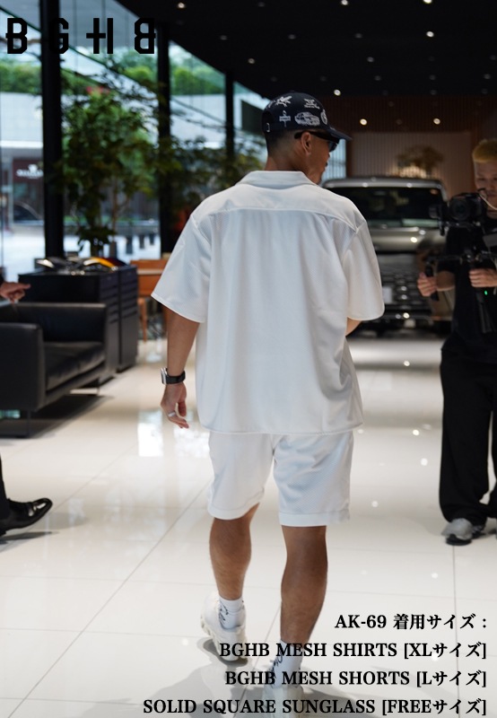 BGHB MESH SHORTS��WHT��