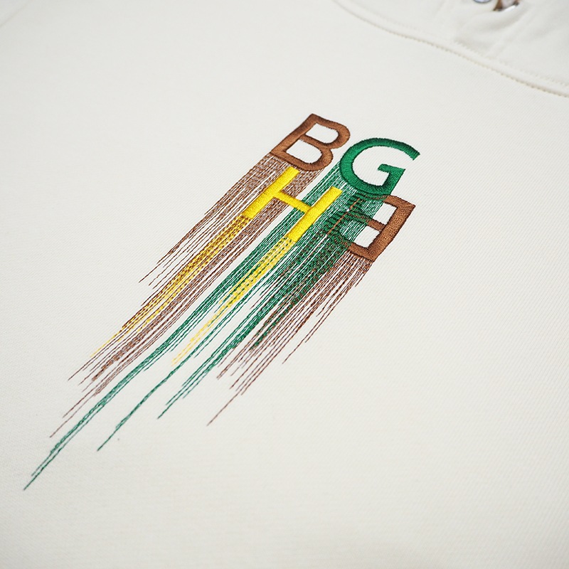 COLORFUL DRIP PARKA��IVORY��