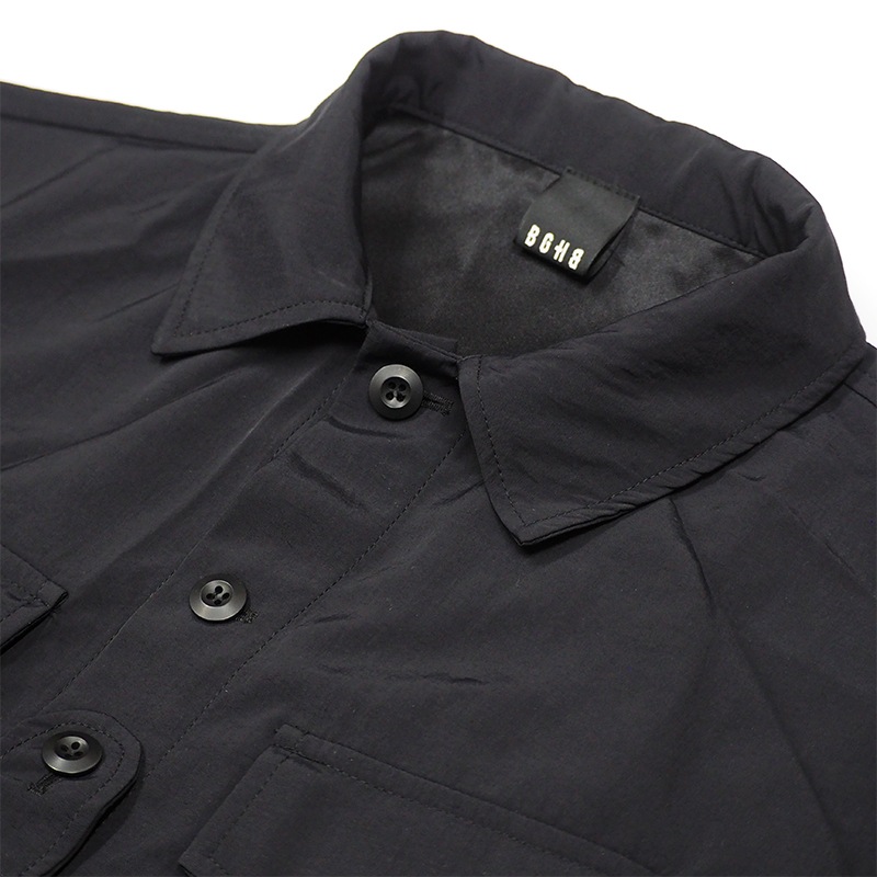 NYLON SHIRTS JKT BLK