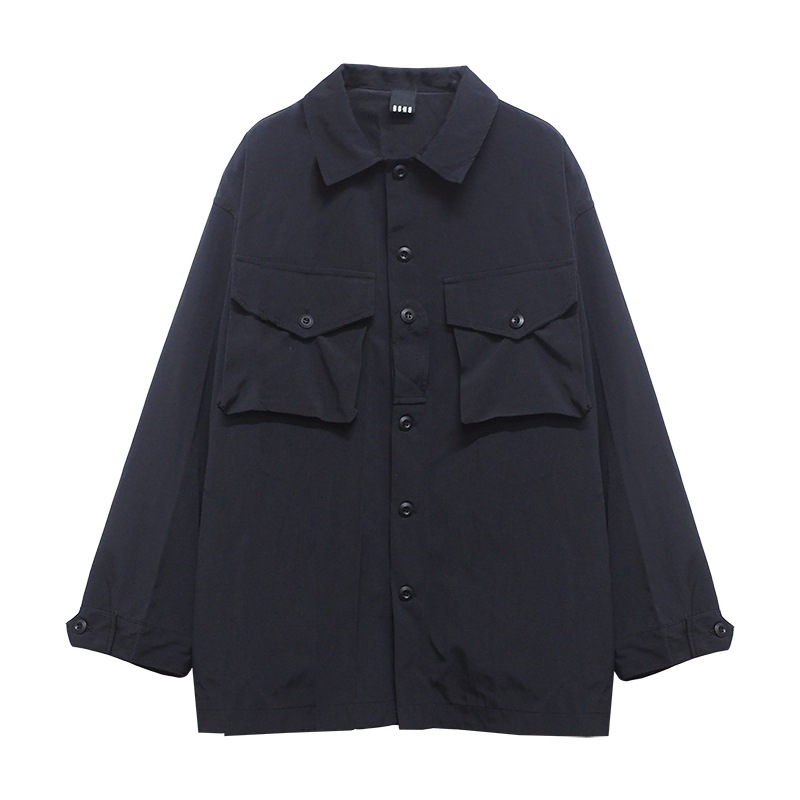 NYLON SHIRTS JKT BLK