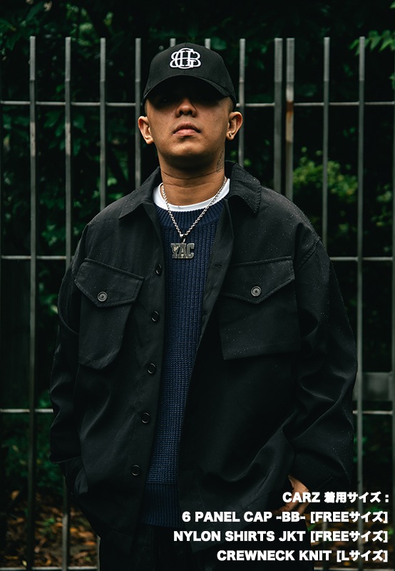 NYLON SHIRTS JKT BLK