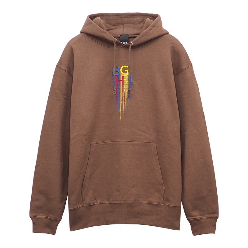 COLORFUL DRIP PARKA��BROWN��