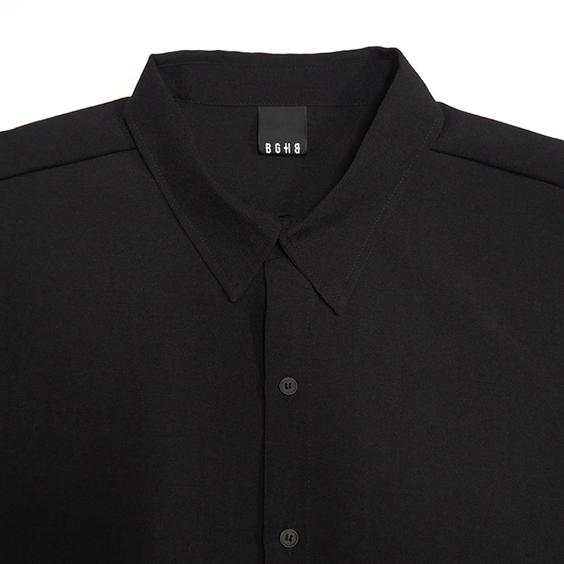 BASIC SS SHIRTS��BLK��