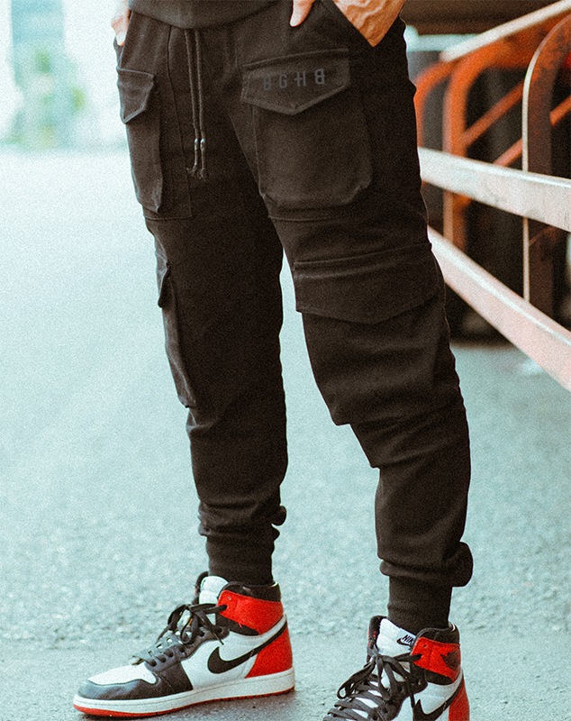CARGO JOGGER PANTS BLK