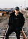 LIQUID CHROME PULLOVER ��BLK��