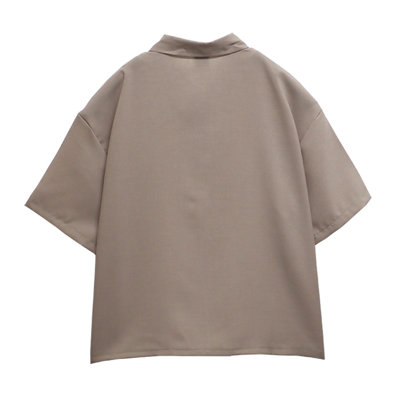 BASIC SS SHIRTS��BEIGE��