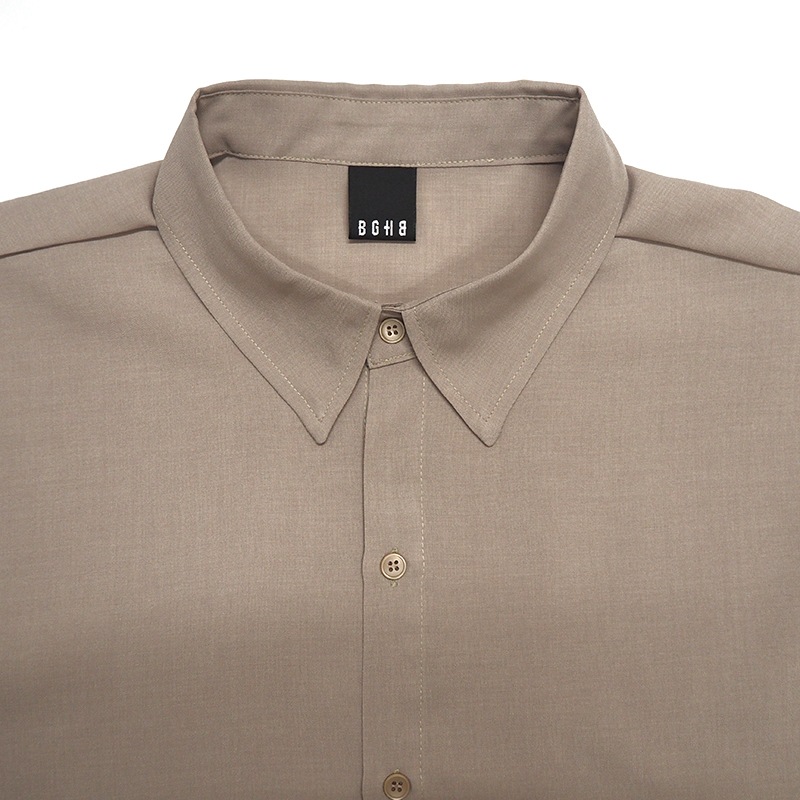 BASIC SS SHIRTS��BEIGE��