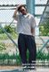 BASIC SS SHIRTS��BEIGE��