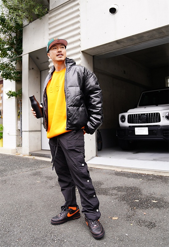 EMBOSS CREWNECK SWEAT ��ORANGE��