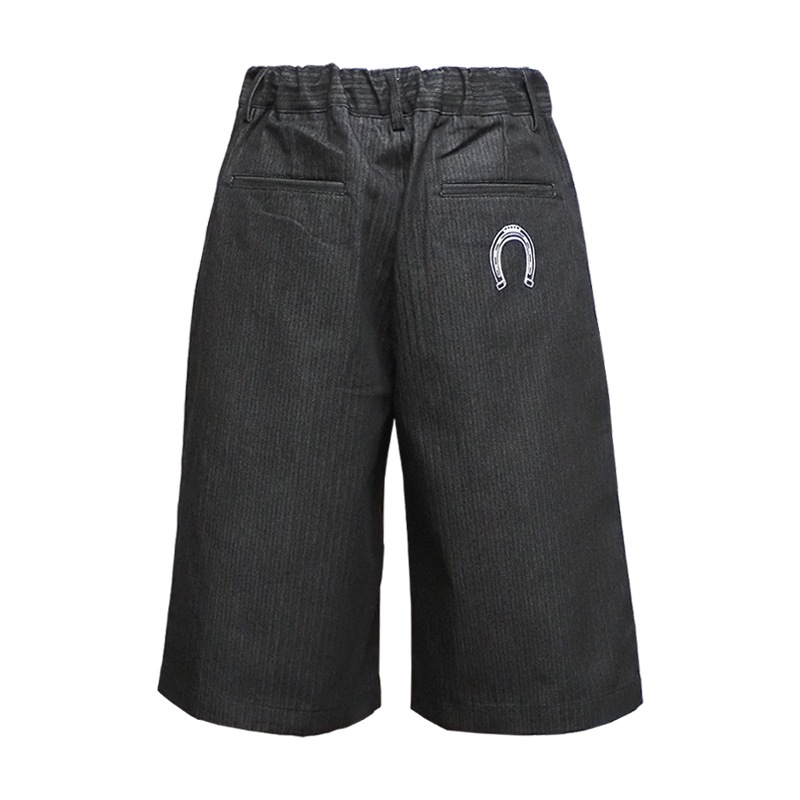HICKORY DENIM SHORTS��BLK��