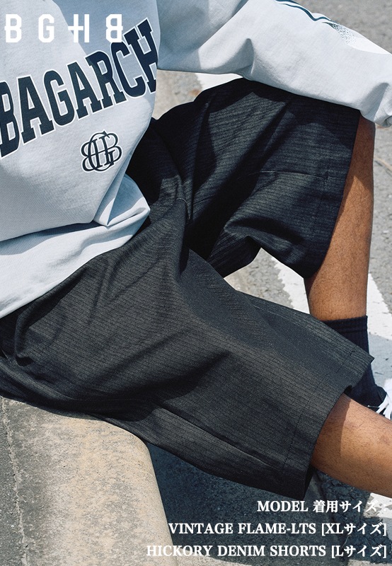 HICKORY DENIM SHORTS��BLK��