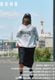 HICKORY DENIM SHORTS��BLK��