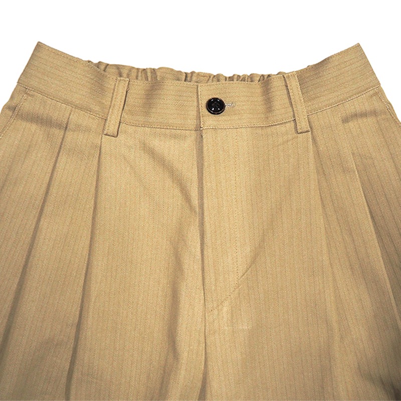 HICKORY DENIM SHORTS��BEIGE��