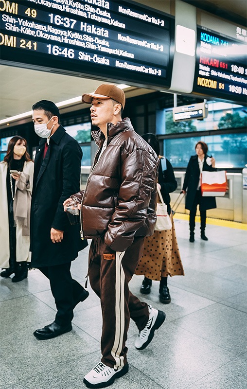 SUEDE LINE PANTS ��BROWN��