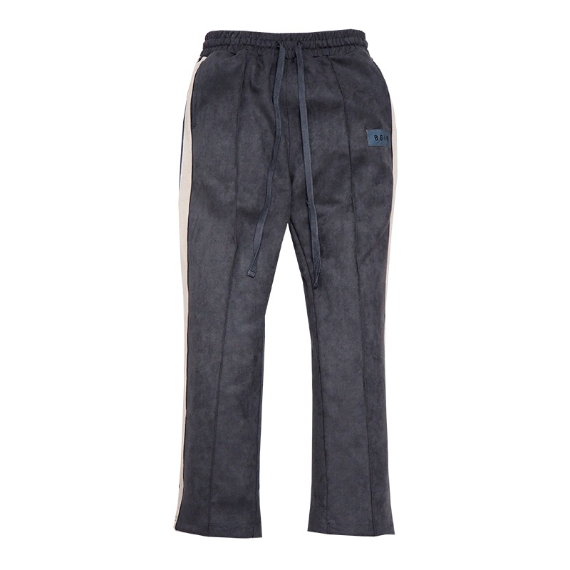 SUEDE LINE PANTS GRAY