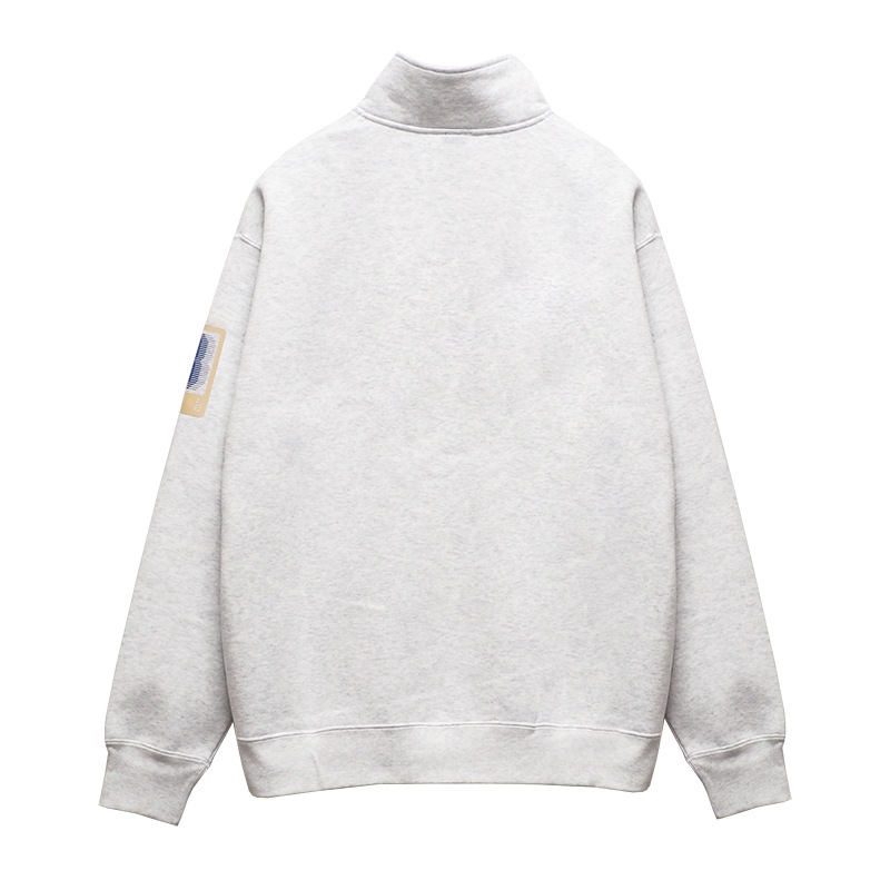 HALF ZIP PULLOVER ��ASH GRAY��