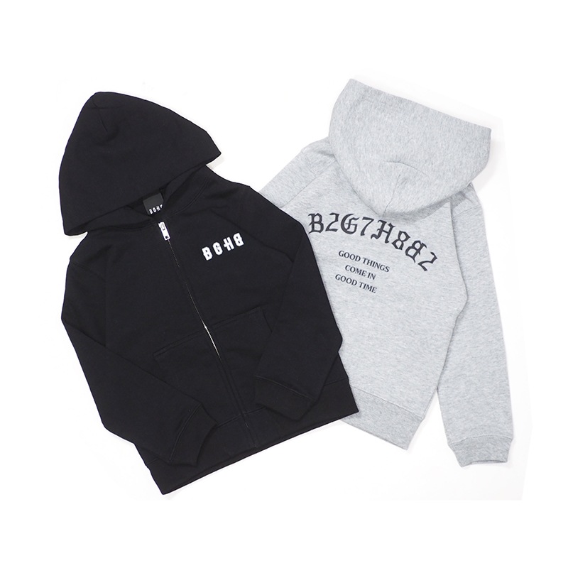 KIDS ZIP HOODIE��GRAY��