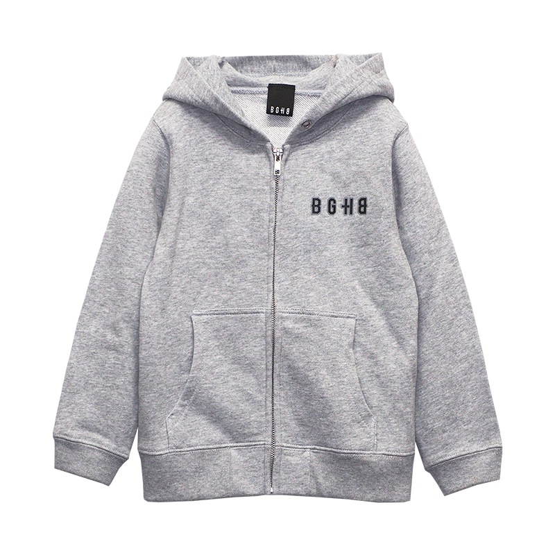 KIDS ZIP HOODIE��GRAY��